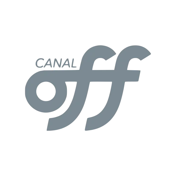 Canal off Logo Cinza