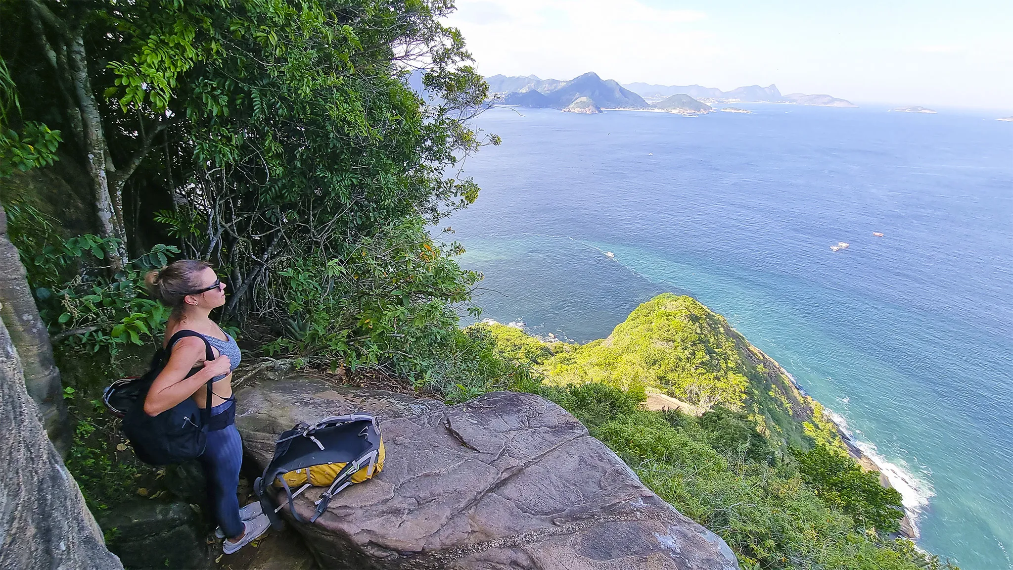 escalada costão praia vermelha